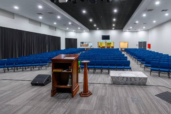 Internal view of new chapel from the stage