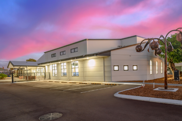 External view of new chapel from car park