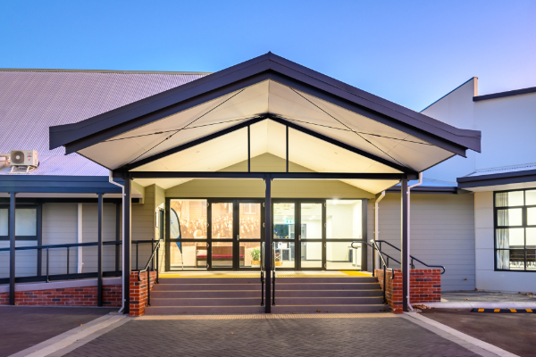 View of new entrance                                                  
