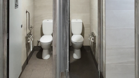 New toilets